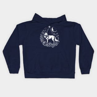 Merry Wolfy Christmas Kids Hoodie